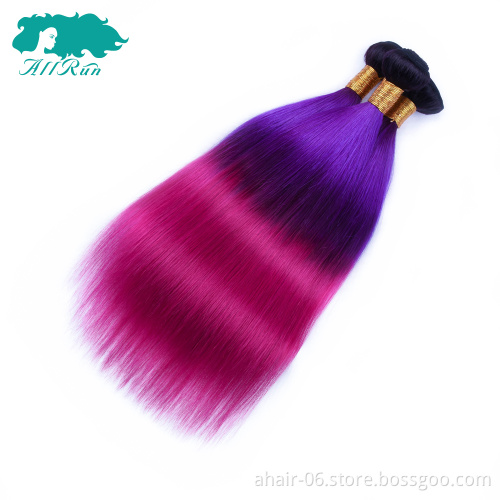 3 color hair bundles with closure, 3 tone color emy hair